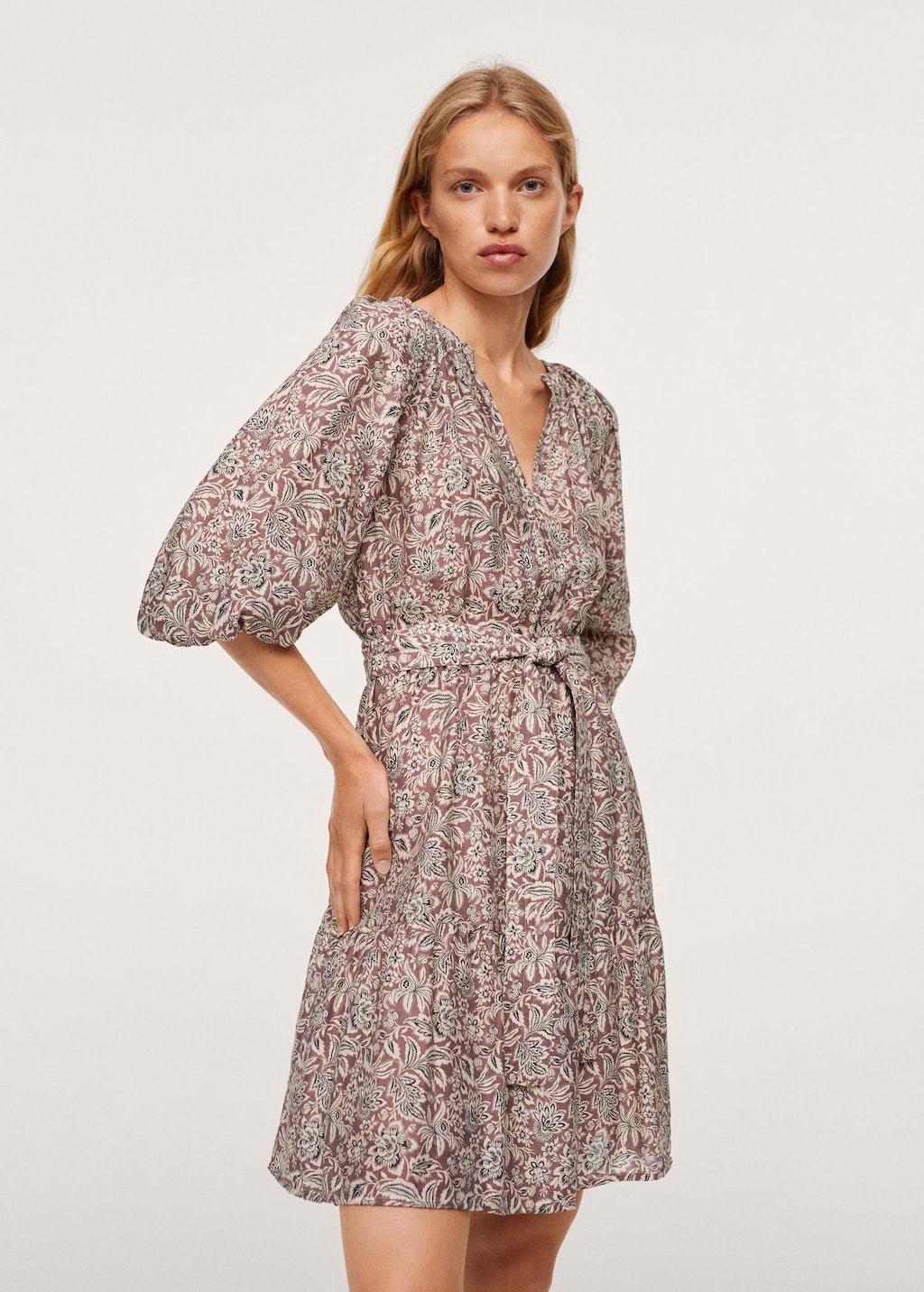 Puffed sleeves dress - Laurel Morgan