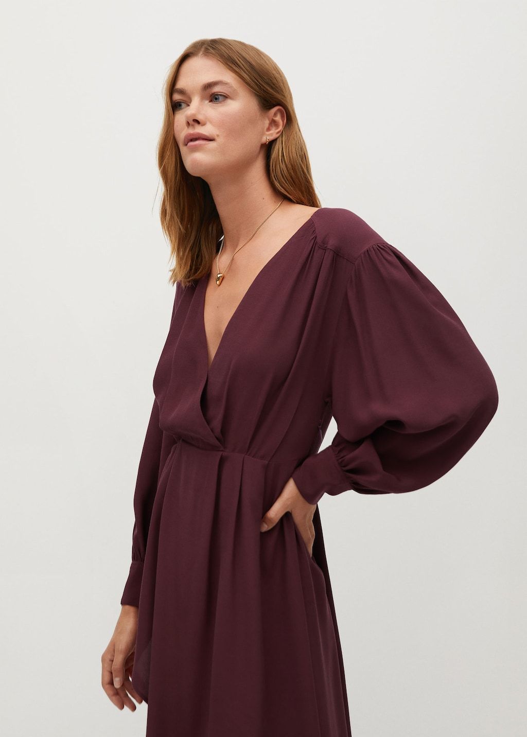 Puffed sleeves dress - Laurel Morgan