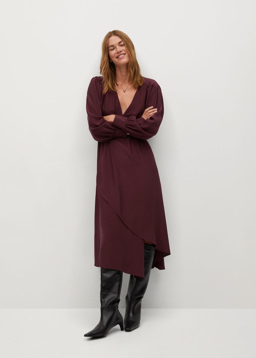 Puffed sleeves dress - Laurel Morgan