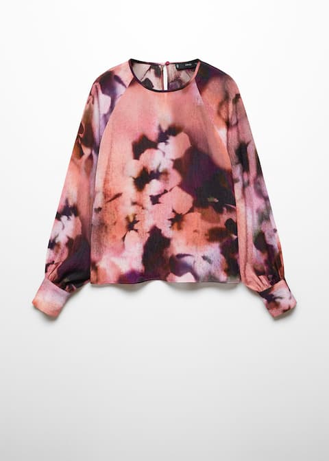 Puffed sleeves floral shirt - Laurel Morgan