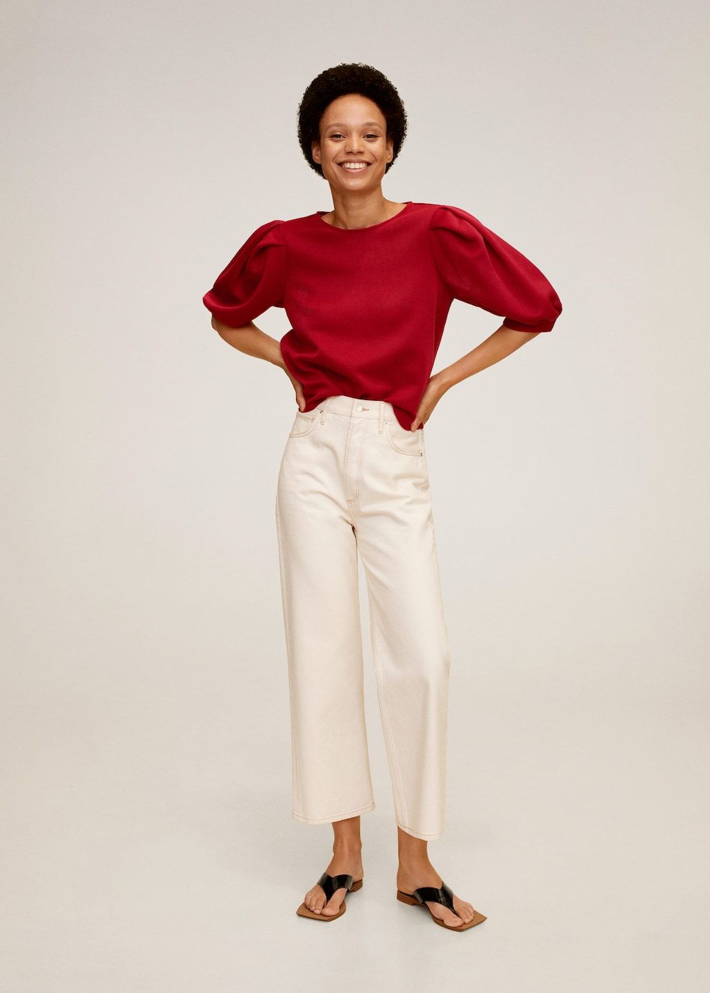 Puffed sleeves T-shirt - Laurel Morgan