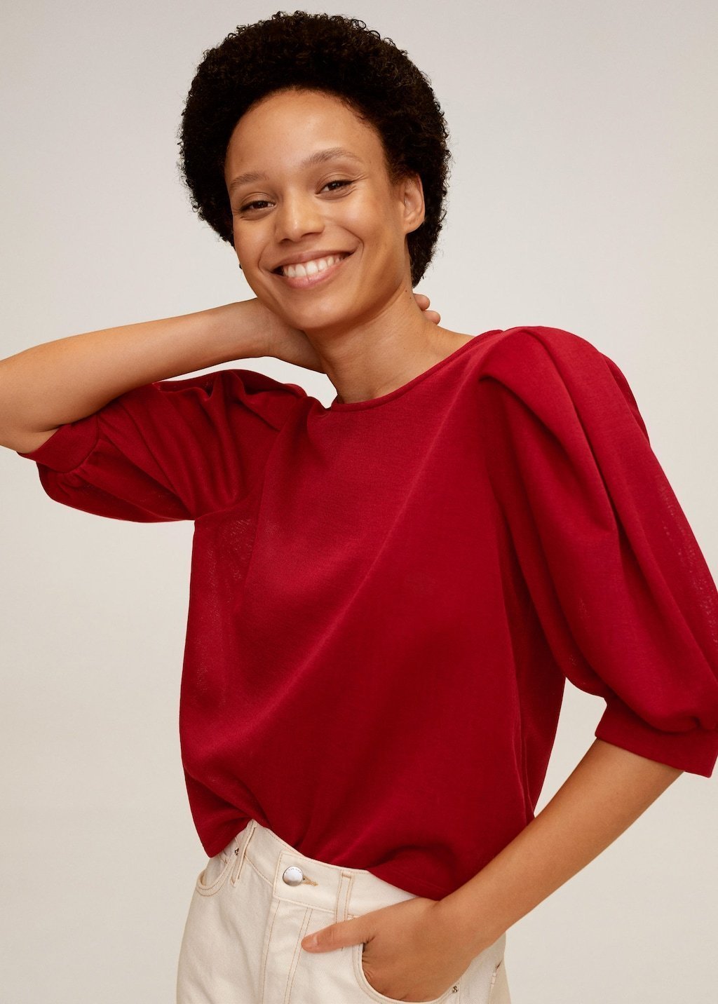 Puffed sleeves T-shirt - Laurel Morgan