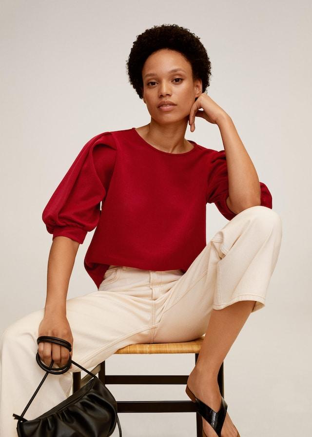 Puffed sleeves T-shirt - Laurel Morgan