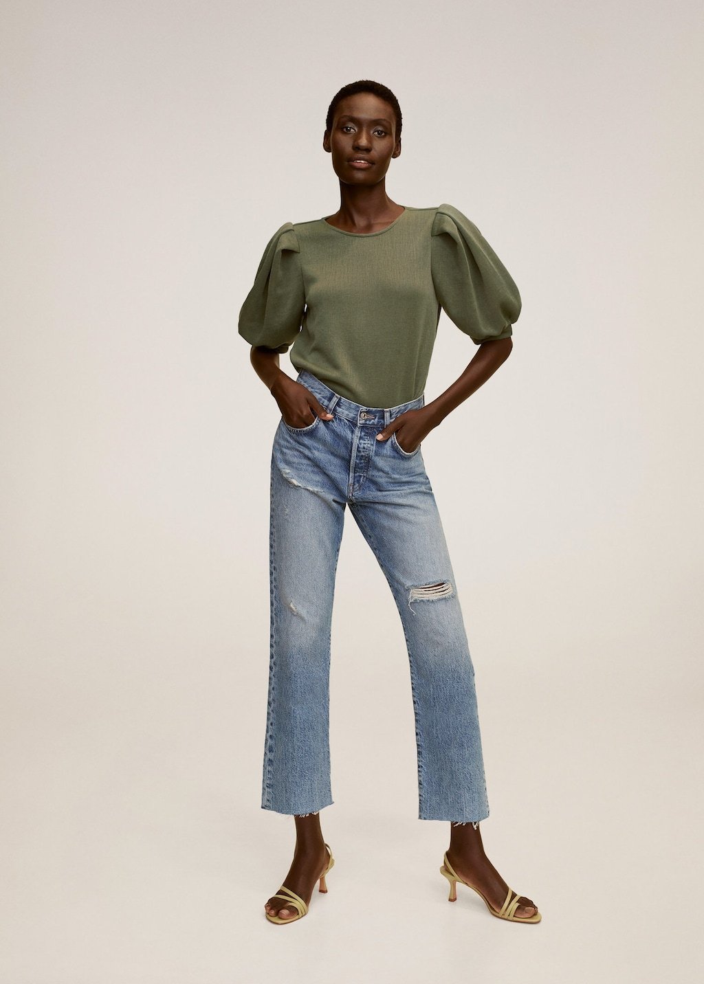 Puffed sleeves T-shirt - Laurel Morgan