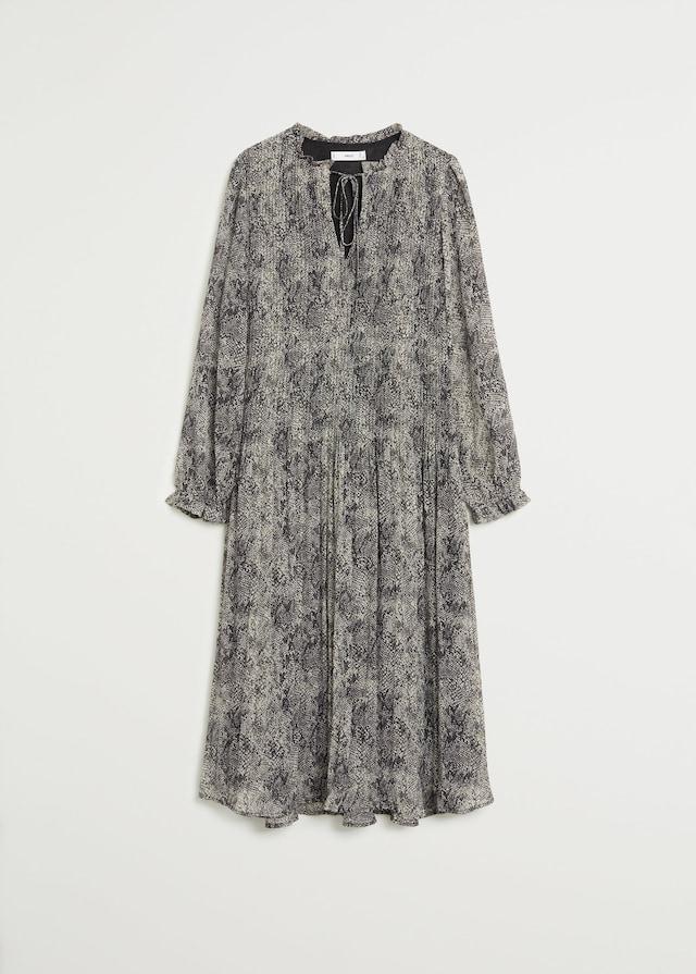 Recycled polyester animal print dress - Laurel Morgan