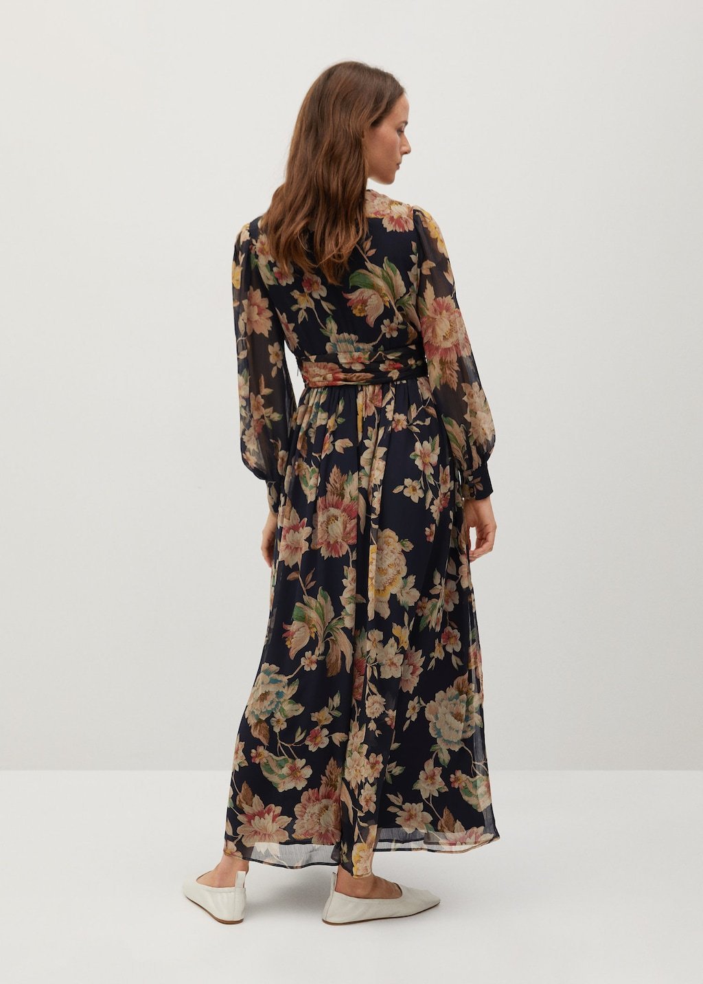 Recycled polyester printed dress - Laurel Morgan