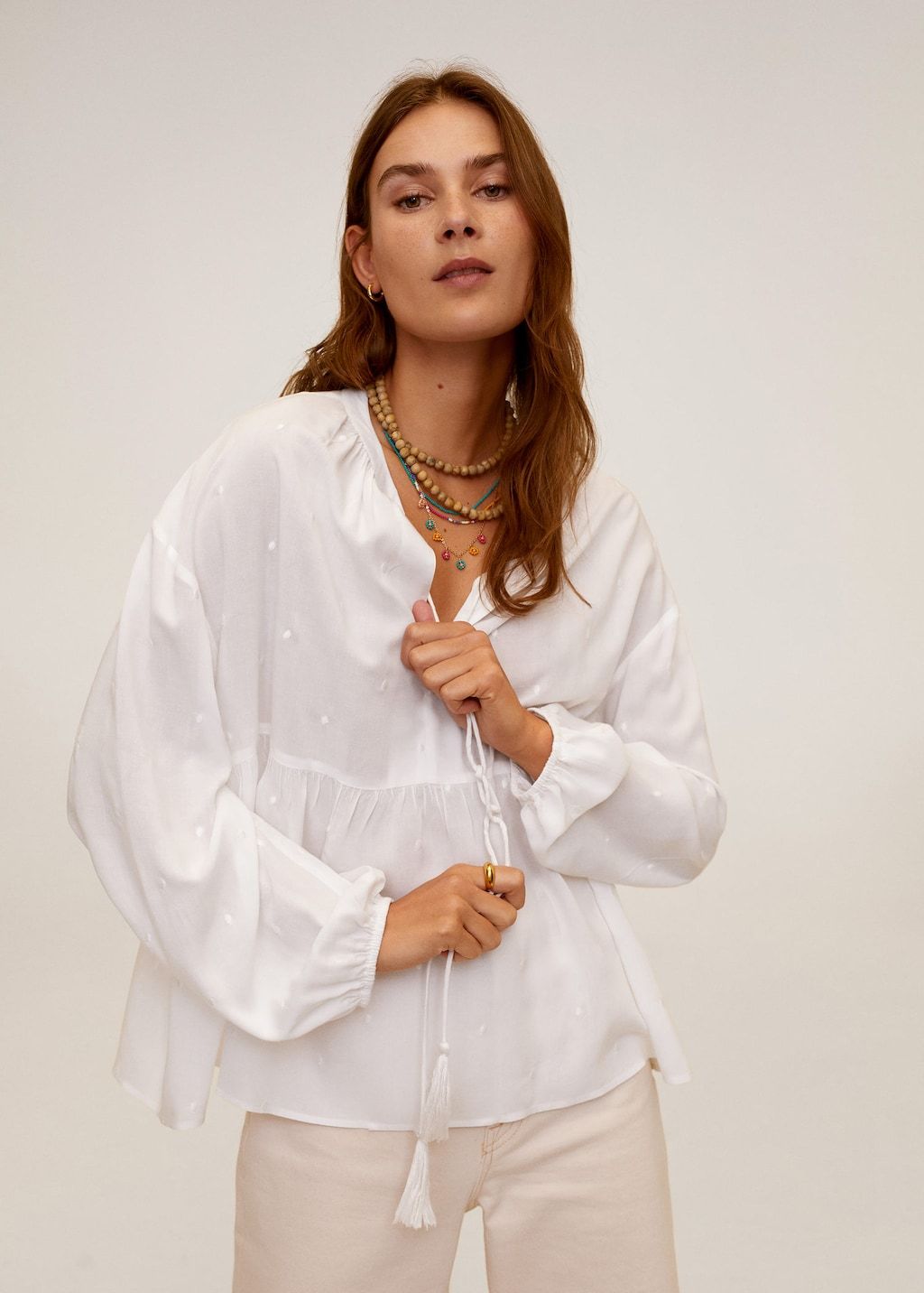 Relief details blouse - Laurel Morgan