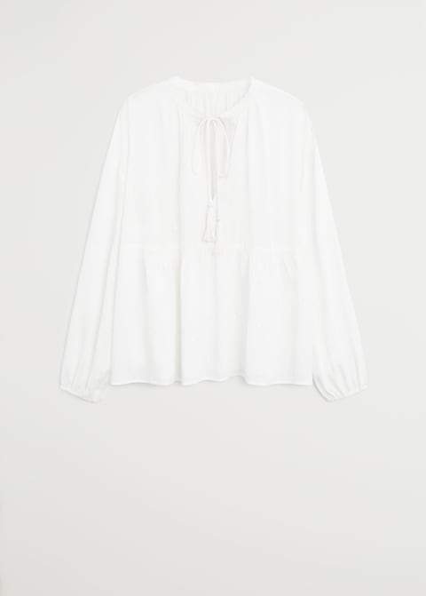 Relief details blouse - Laurel Morgan