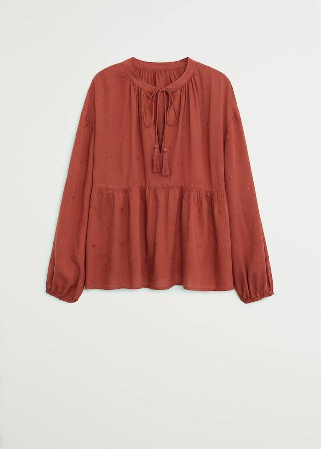 Relief details blouse - Laurel Morgan