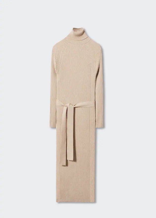 Ribbed dress with knot detail - Laurel Morgan