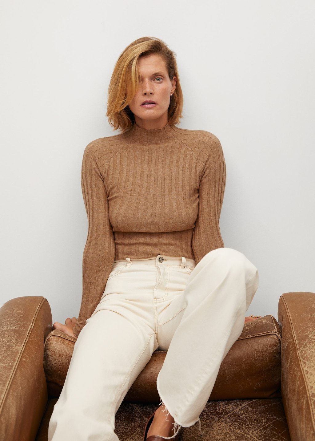 Ribbed fine-knit sweater - Laurel Morgan