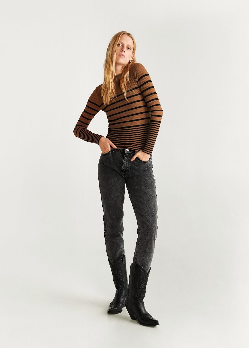 Ribbed knit sweater - Laurel Morgan