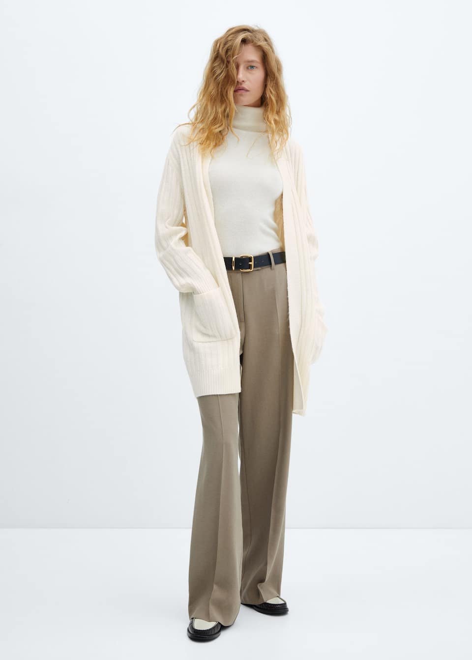 Ribbed long cardigan - Laurel Morgan