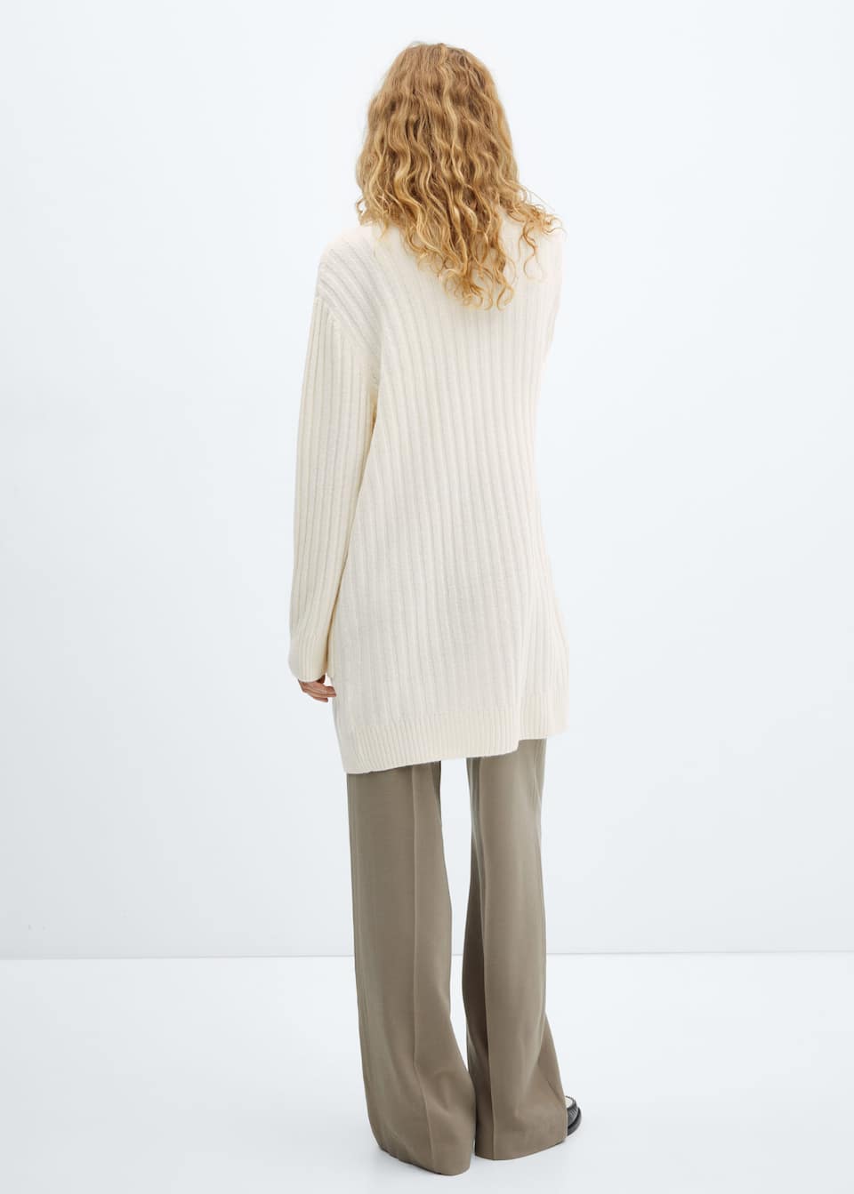 Ribbed long cardigan - Laurel Morgan