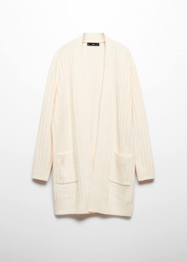 Ribbed long cardigan - Laurel Morgan