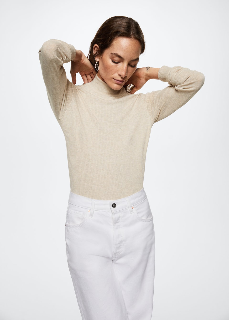 Ribbed long-sleeved t-shirt - Laurel Morgan