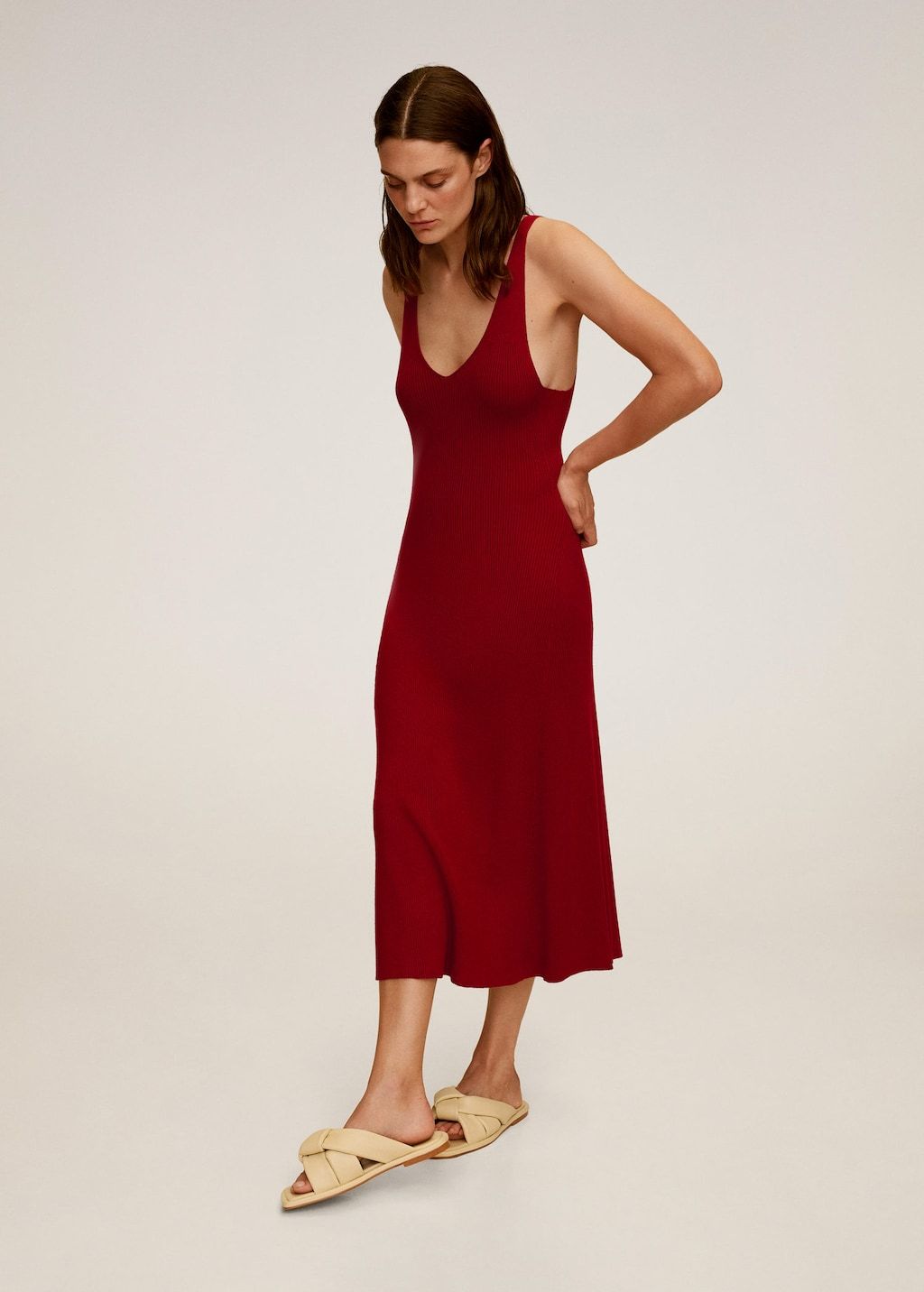 Ribbed midi dress - Laurel Morgan