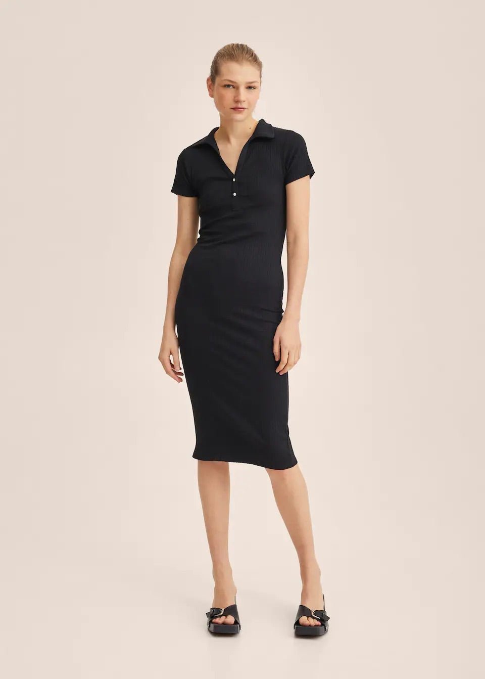 Ribbed midi dress - Laurel Morgan