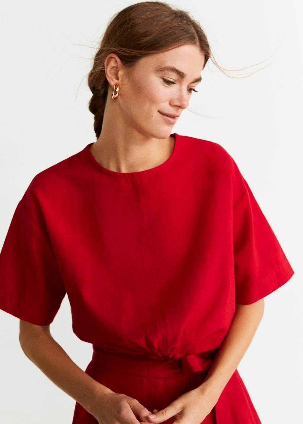 Ring cotton blouse - Laurel Morgan