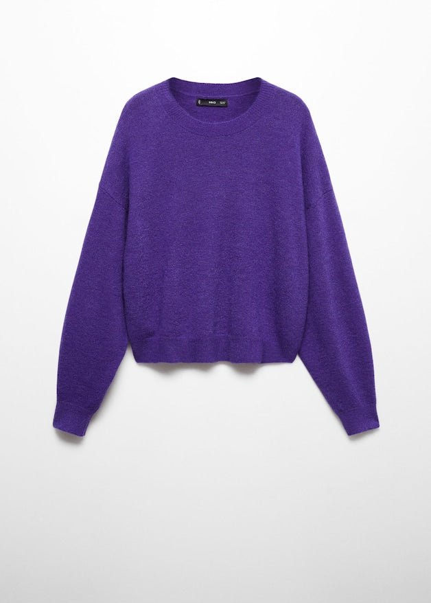 Round-neck knitted sweater - Laurel Morgan