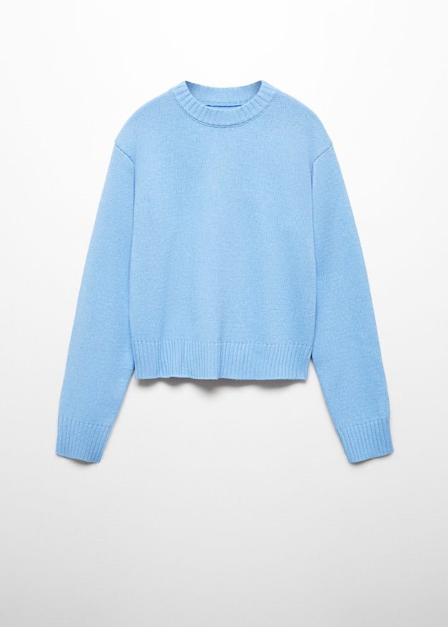 Round-neck knitted sweater - Laurel Morgan