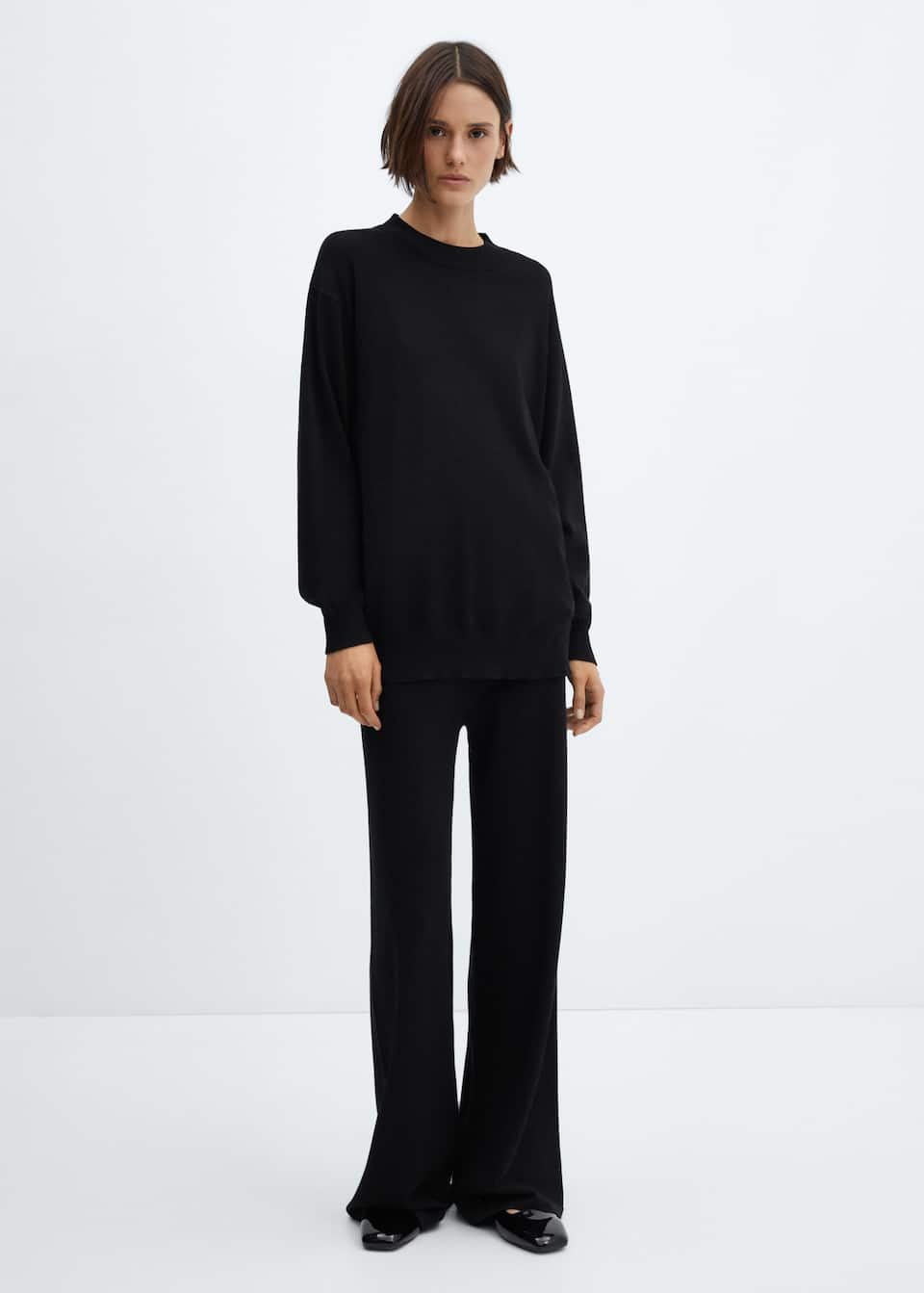 Round-neck knitted sweater - Laurel Morgan