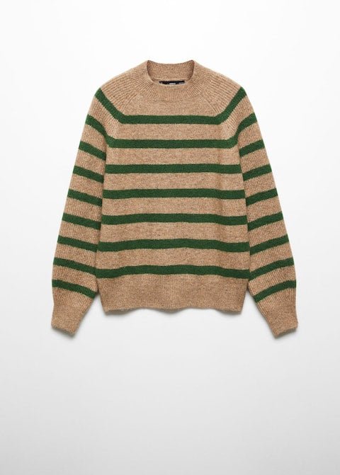 Round-neck striped sweater - Laurel Morgan