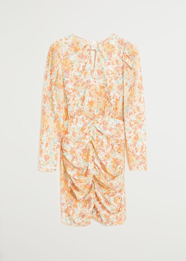 Ruched floral dress - Laurel Morgan