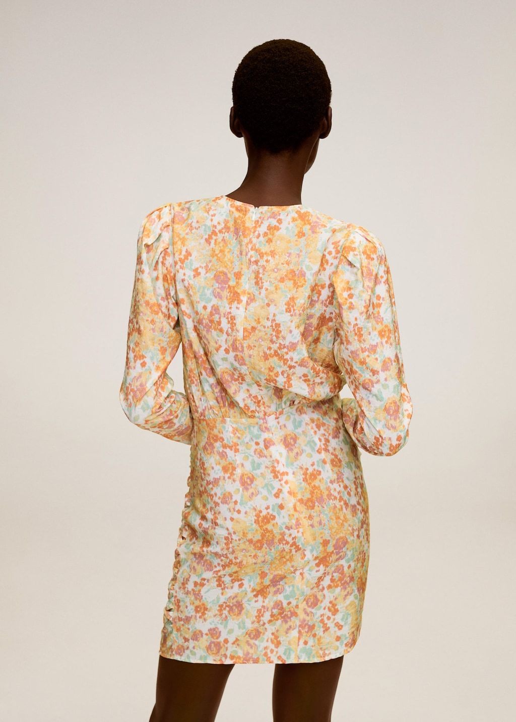 Ruched floral dress - Laurel Morgan