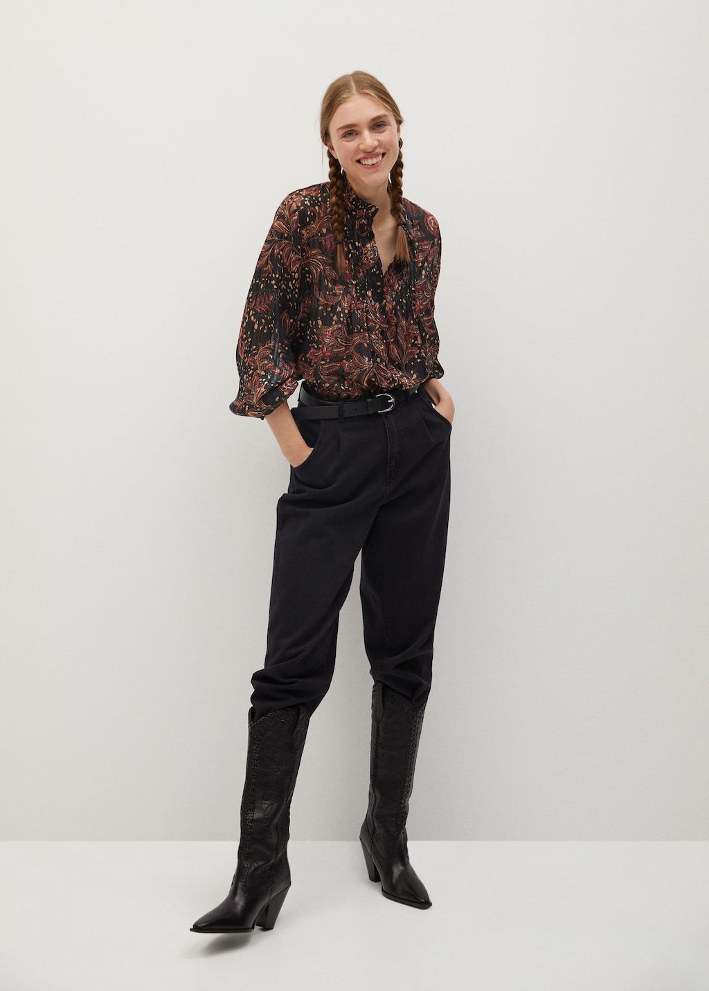 Ruched neck blouse - Laurel Morgan