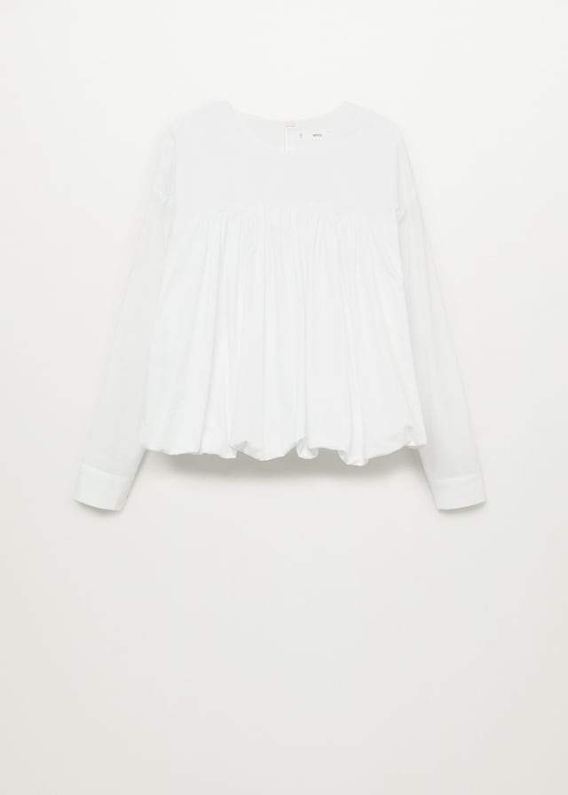 Ruffle cotton blouse - Laurel Morgan