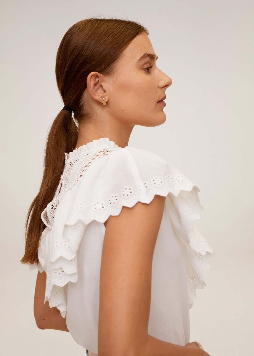 Ruffle cropped top - Laurel Morgan