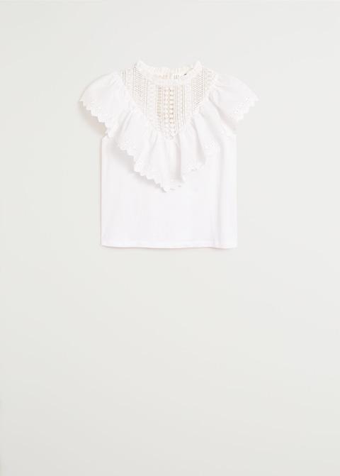 Ruffle cropped top - Laurel Morgan