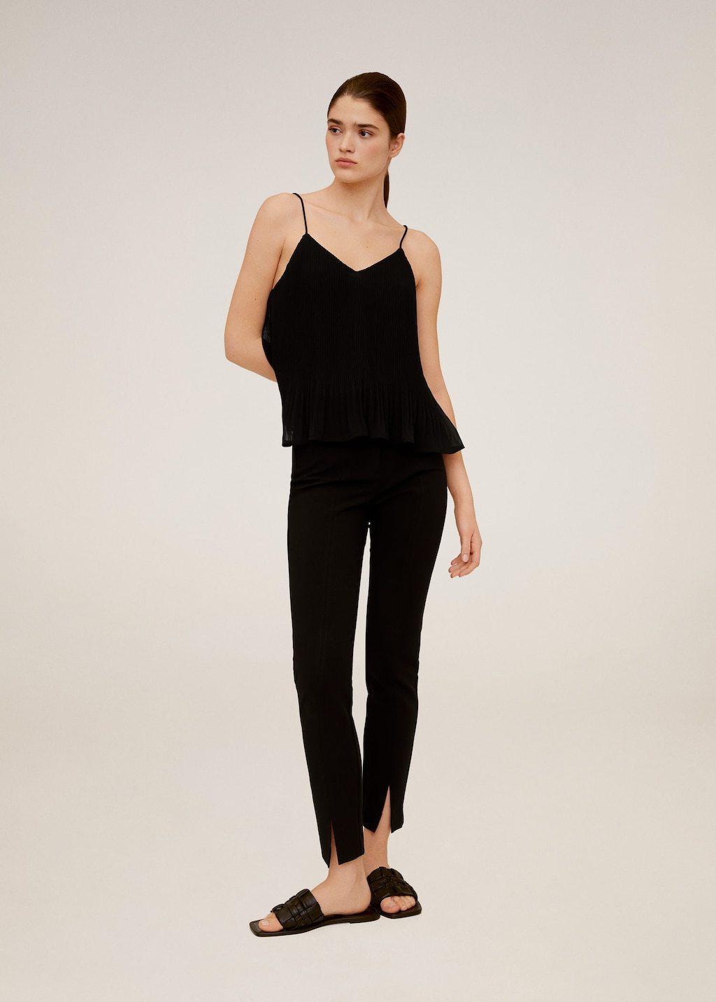 Ruffle pleated top - Laurel Morgan