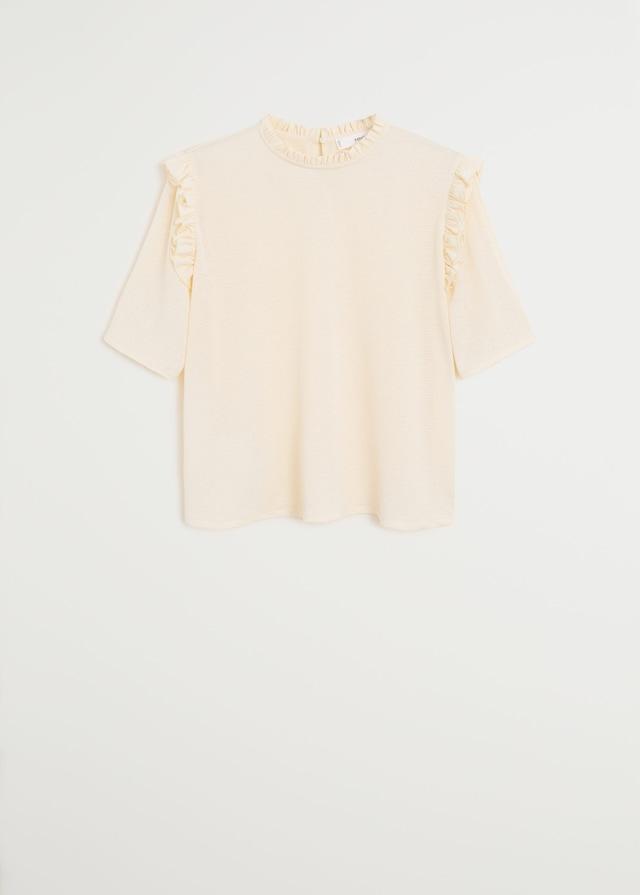 Ruffle textured T-shirt - Laurel Morgan