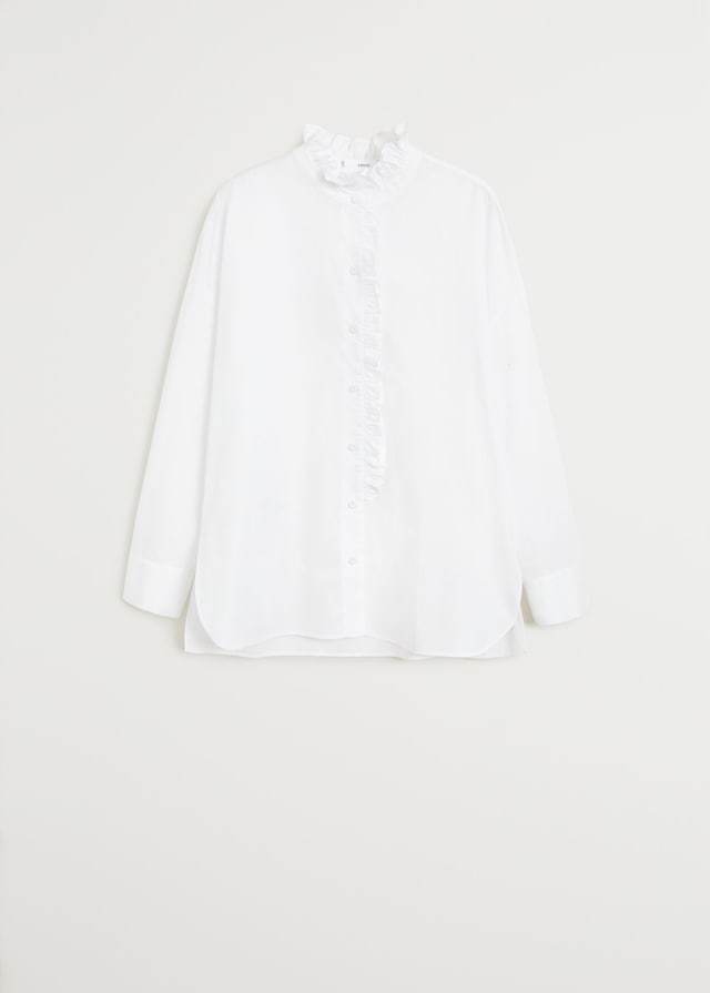 Ruffled cotton shirt - Laurel Morgan