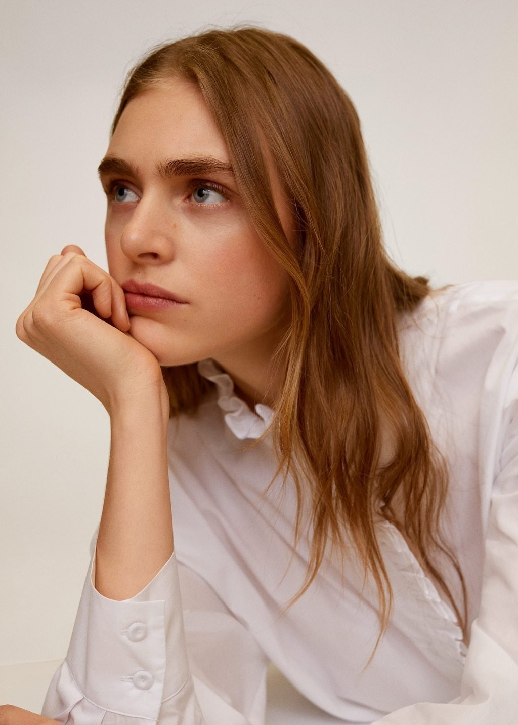 Ruffled cotton shirt - Laurel Morgan