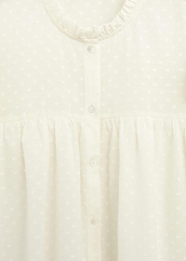 Ruffled embroidered blouse - Laurel Morgan