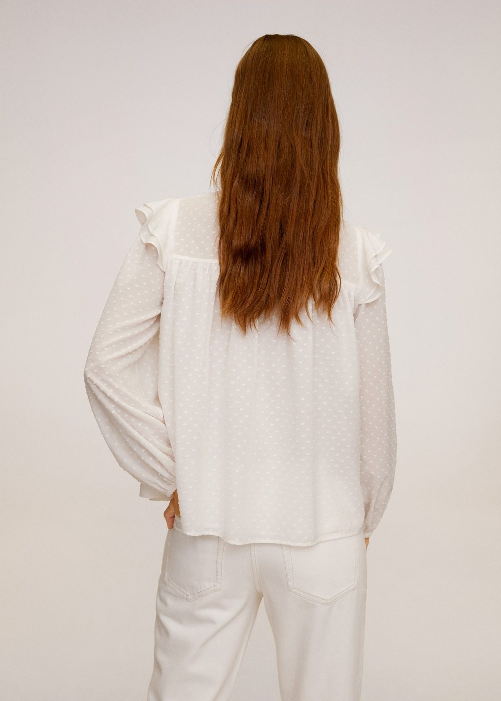 Ruffled embroidered blouse - Laurel Morgan