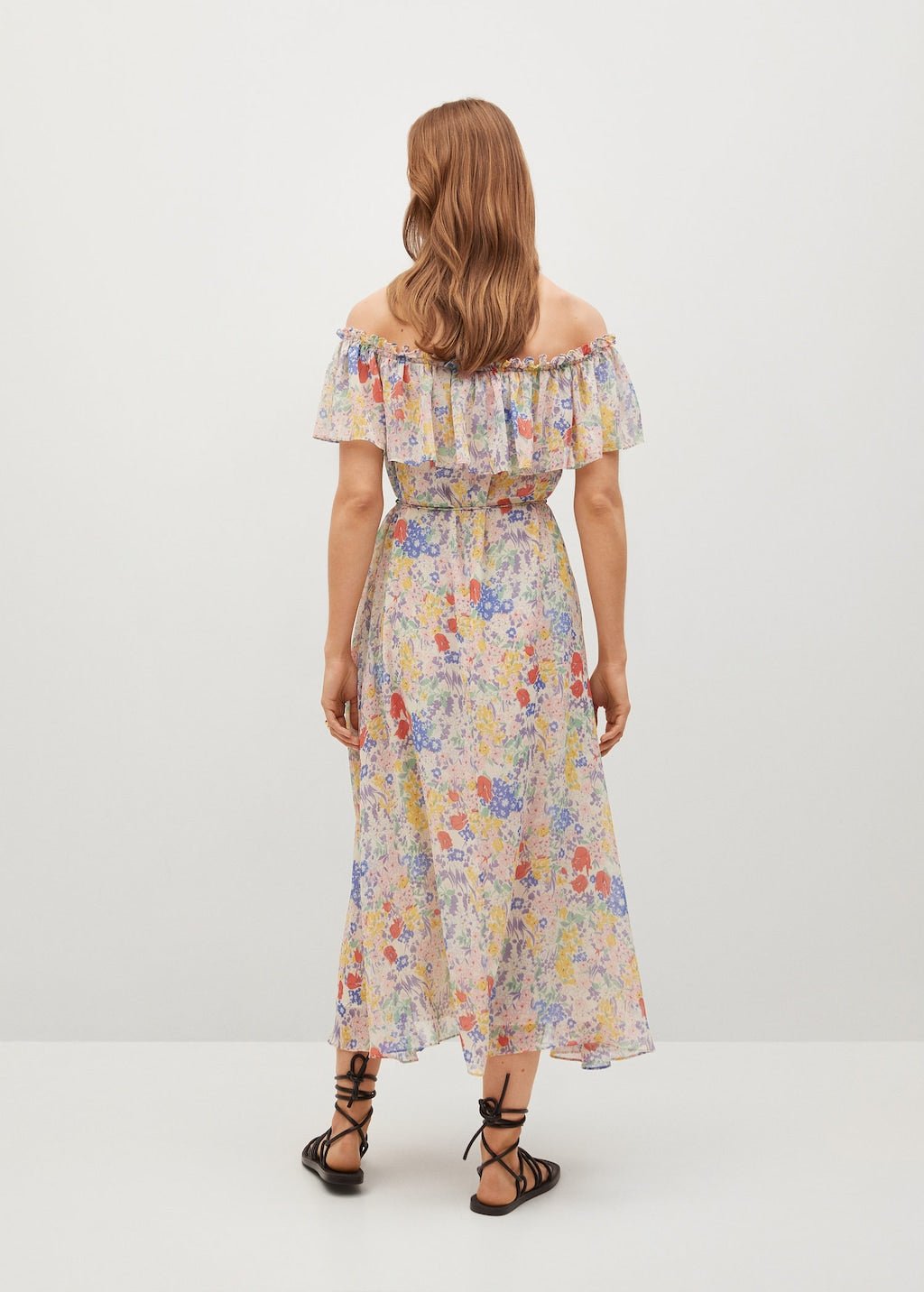 Ruffled floral dress - Laurel Morgan