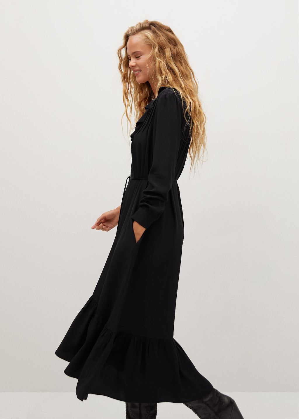 Ruffled midi dress - Laurel Morgan