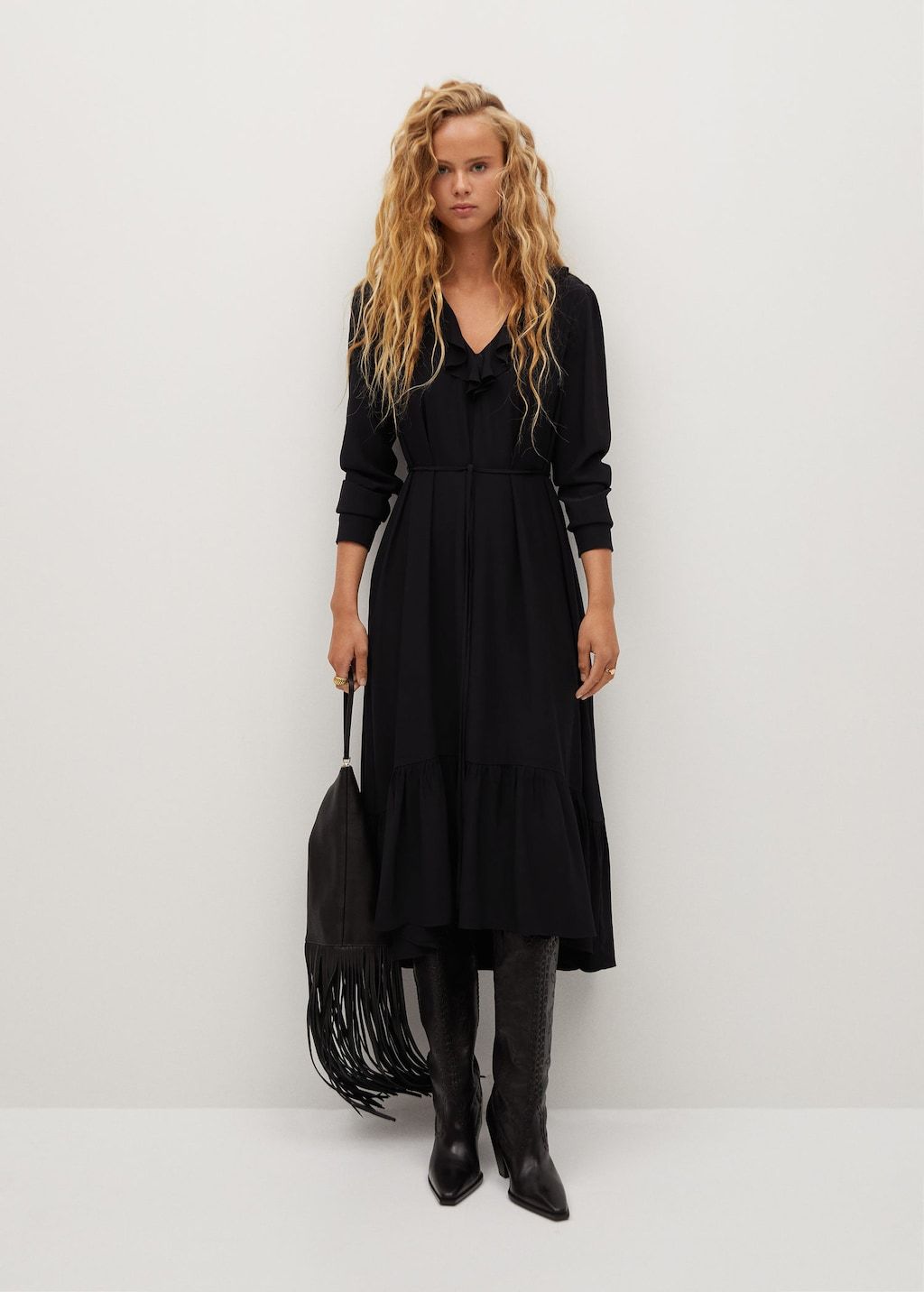 Ruffled midi dress - Laurel Morgan