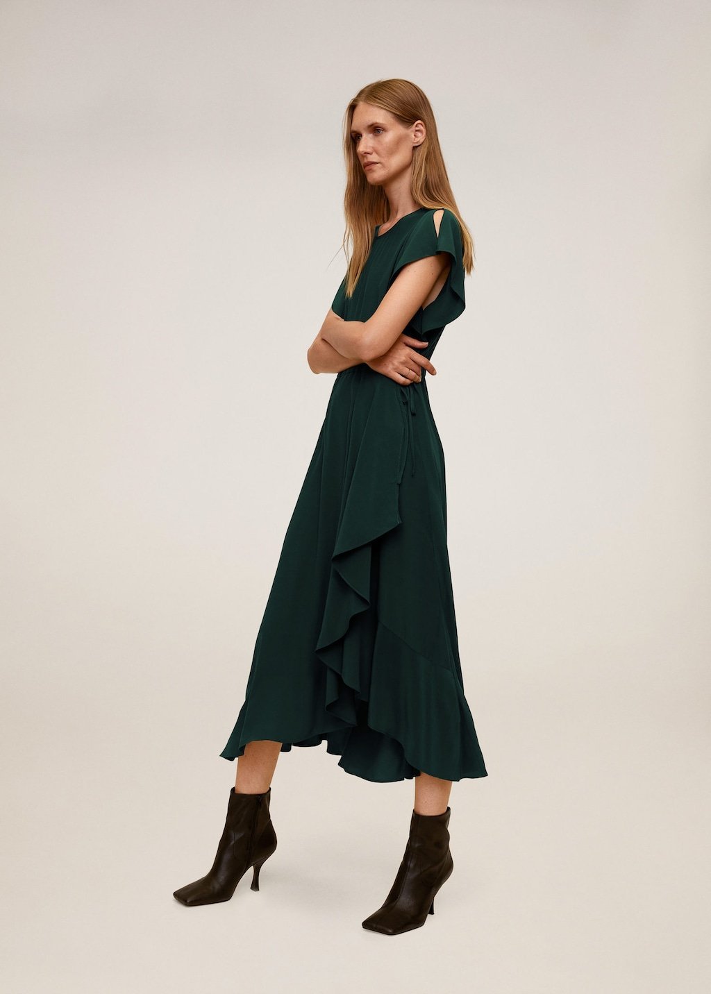 Ruffled midi dress - Laurel Morgan