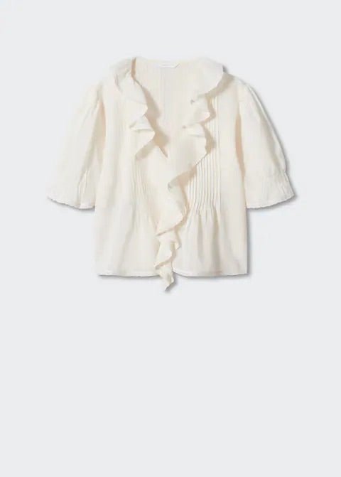 Ruffled puff sleeves blouse - Laurel Morgan