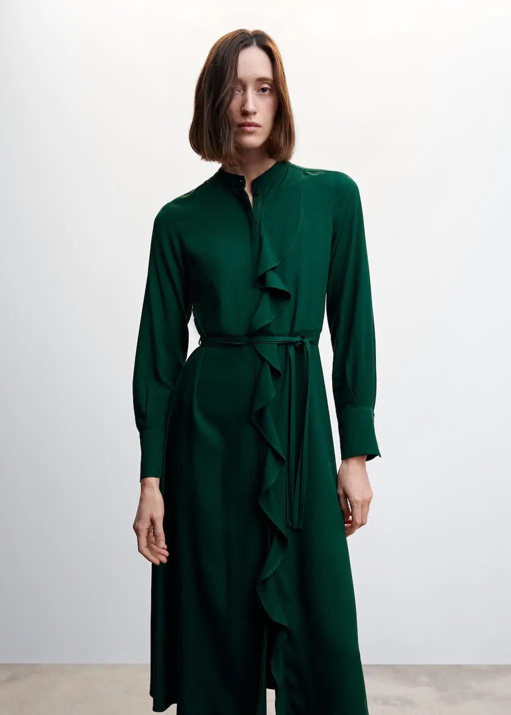 Ruffled shirt dress - Laurel Morgan