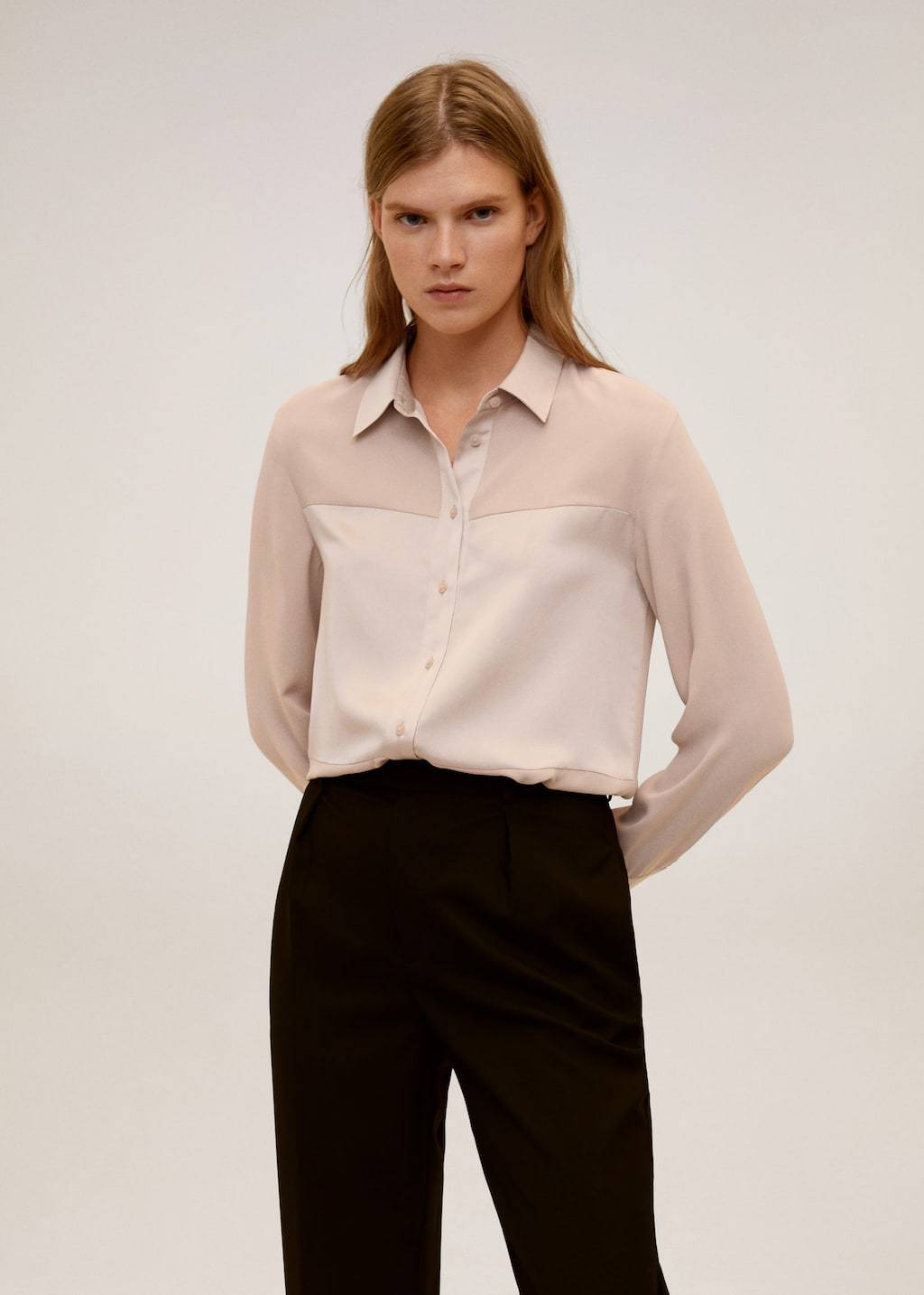 Satin finish flowy shirt - Laurel Morgan