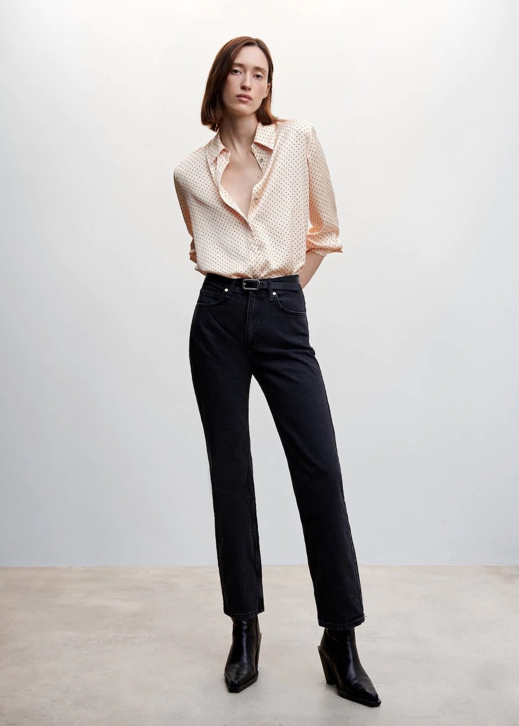 Satin finish flowy shirt - Laurel Morgan