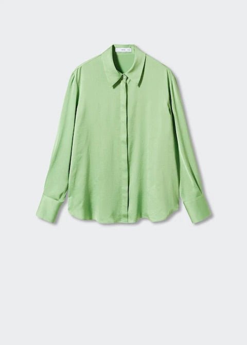 Satin finish flowy shirt - Laurel Morgan