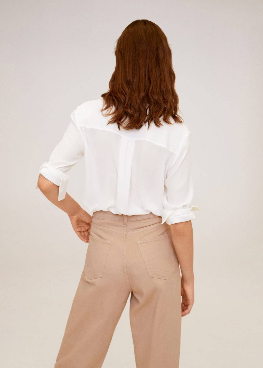 Satin finish flowy shirt - Laurel Morgan