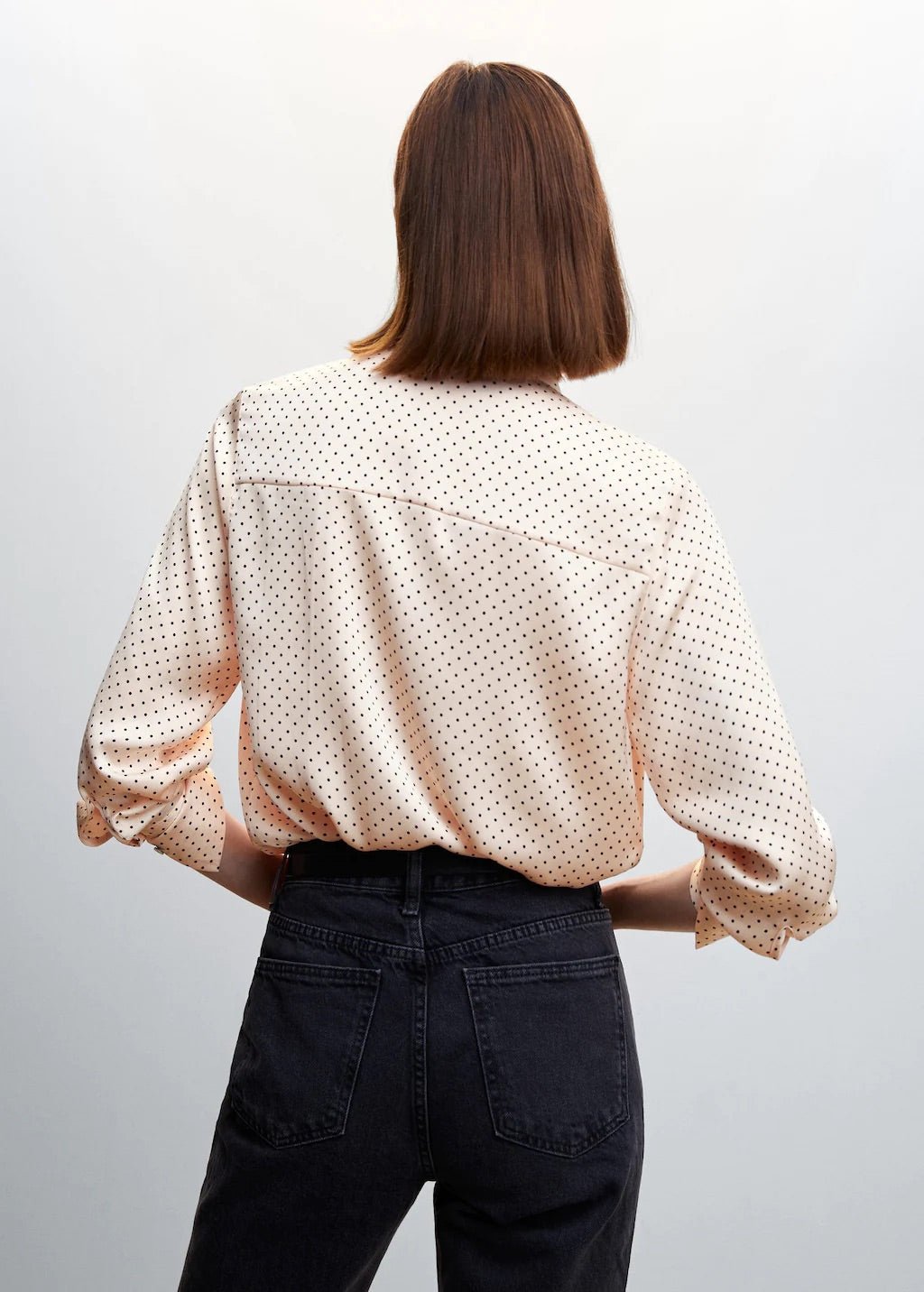 Satin finish flowy shirt - Laurel Morgan